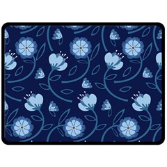 Flower Fleece Blanket (large) by zappwaits