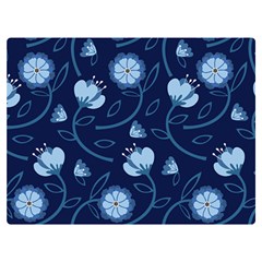 Flower One Side Premium Plush Fleece Blanket (extra Small)