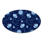 Flower Oval Magnet Front