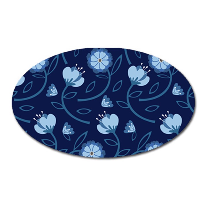 Flower Oval Magnet