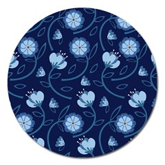 Flower Magnet 5  (round) by zappwaits