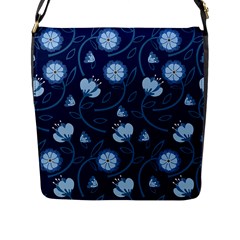 Flower Flap Closure Messenger Bag (l) by zappwaits