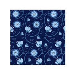 Flower Square Satin Scarf (30  X 30 ) by zappwaits