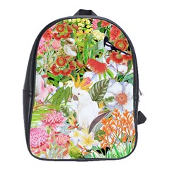 Birds Of Paradise Australia  School Bag (large) by PollyParadiseBoutique7