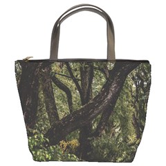 Botanical Motif Trees Detail Photography Bucket Bag by dflcprintsclothing