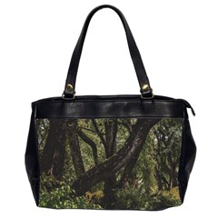 Botanical Motif Trees Detail Photography Oversize Office Handbag (2 Sides) by dflcprintsclothing