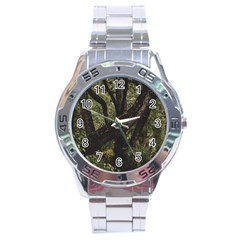 Botanical Motif Trees Detail Photography Stainless Steel Analogue Watch by dflcprintsclothing