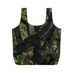 Botanical Motif Trees Detail Photography Full Print Recycle Bag (m)