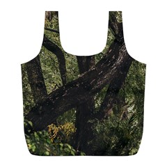 Botanical Motif Trees Detail Photography Full Print Recycle Bag (l)