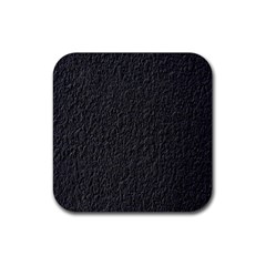 Black Wall Texture Rubber Coaster (square) by artworkshop