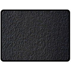 Black Wall Texture One Side Fleece Blanket (large) by artworkshop