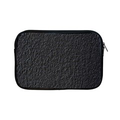 Black Wall Texture Apple Ipad Mini Zipper Cases by artworkshop