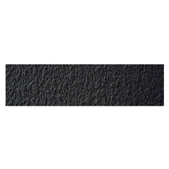 Black Wall Texture Oblong Satin Scarf (16  X 60 ) by artworkshop