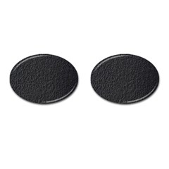 Black Wall Texture Cufflinks (oval)