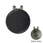 Black Wall Texture Hat Clips with Golf Markers Front