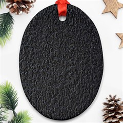 Black Wall Texture Ornament (oval) by artworkshop