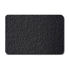 Black Wall Texture Small Doormat by artworkshop