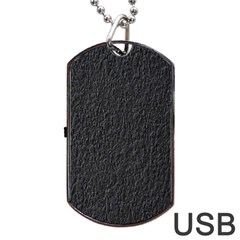 Black Wall Texture Dog Tag Usb Flash (two Sides) by artworkshop