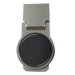 Black Wall Texture Money Clips (round)  by artworkshop