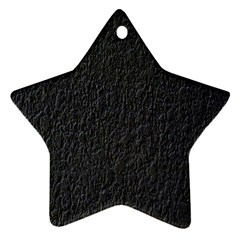 Black Wall Texture Star Ornament (two Sides) by artworkshop