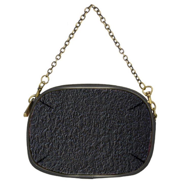 Black Wall Texture Chain Purse (Two Sides)