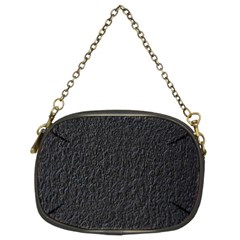 Black Wall Texture Chain Purse (two Sides) by artworkshop