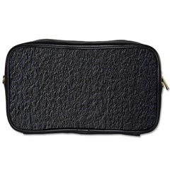 Black Wall Texture Toiletries Bag (two Sides) by artworkshop