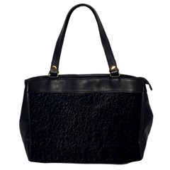 Black Wall Texture Oversize Office Handbag by artworkshop