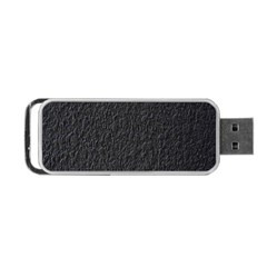 Black Wall Texture Portable Usb Flash (one Side) by artworkshop