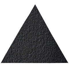 Black Wall Texture Wooden Puzzle Triangle by artworkshop