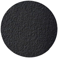 Black Wall Texture Wooden Puzzle Round by artworkshop