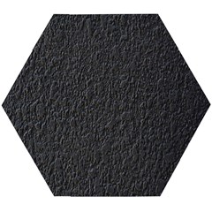 Black Wall Texture Wooden Puzzle Hexagon by artworkshop