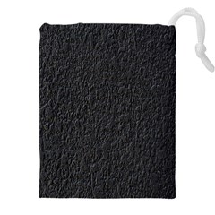 Black Wall Texture Drawstring Pouch (5xl) by artworkshop