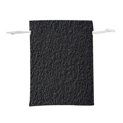 Black Wall Texture Lightweight Drawstring Pouch (s) by artworkshop