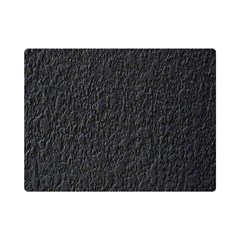 Black Wall Texture One Side Premium Plush Fleece Blanket (mini) by artworkshop