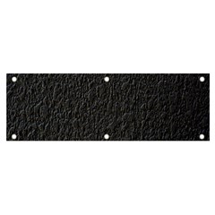 Black Wall Texture Banner And Sign 6  X 2  by artworkshop