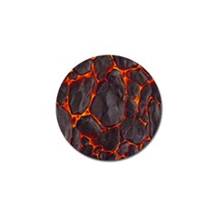 Lava Volcanic Rock Texture Golf Ball Marker by artworkshop