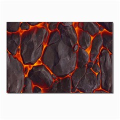 Lava Volcanic Rock Texture Postcards 5  X 7  (pkg Of 10) by artworkshop