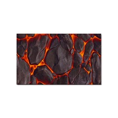 Lava Volcanic Rock Texture Sticker Rectangular (10 Pack) by artworkshop