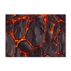 Lava Volcanic Rock Texture Sticker A4 (100 Pack) by artworkshop