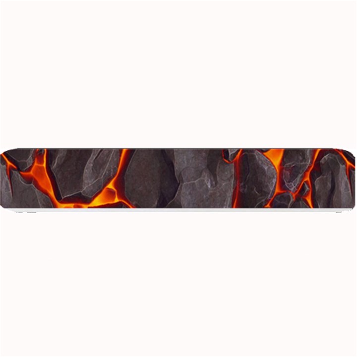 Lava Volcanic Rock Texture Small Bar Mat