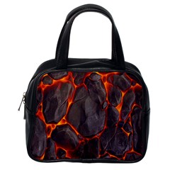 Lava Volcanic Rock Texture Classic Handbag (one Side) by artworkshop