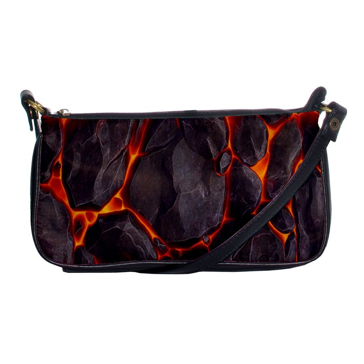 Lava Volcanic Rock Texture Shoulder Clutch Bag