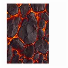 Lava Volcanic Rock Texture Large Garden Flag (two Sides) by artworkshop