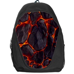 Lava Volcanic Rock Texture Backpack Bag by artworkshop