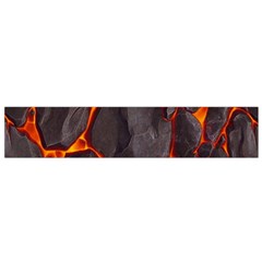 Lava Volcanic Rock Texture Small Premium Plush Fleece Scarf by artworkshop