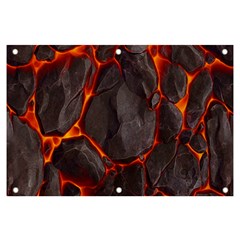 Lava Volcanic Rock Texture Banner And Sign 6  X 4  by artworkshop