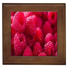 Raspberries Framed Tile by artworkshop