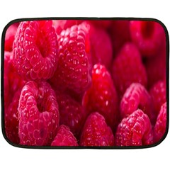 Raspberries Fleece Blanket (mini) by artworkshop