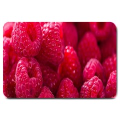 Raspberries Large Doormat by artworkshop